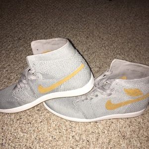 Jordan 1 flyknit Wolf Grey size 14